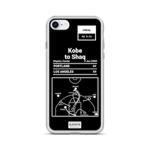 Greatest Lakers Plays iPhone Case: Kobe to Shaq (2000)