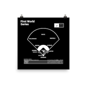 Greatest Blue Jays Plays Poster: First World Series (1992)