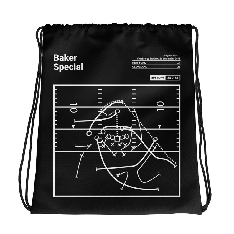Baker Special 2018 Greatest Browns Plays Drawstring Bag
