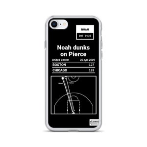 Greatest Bulls Plays iPhone Case: Noah dunks on Pierce (2009)