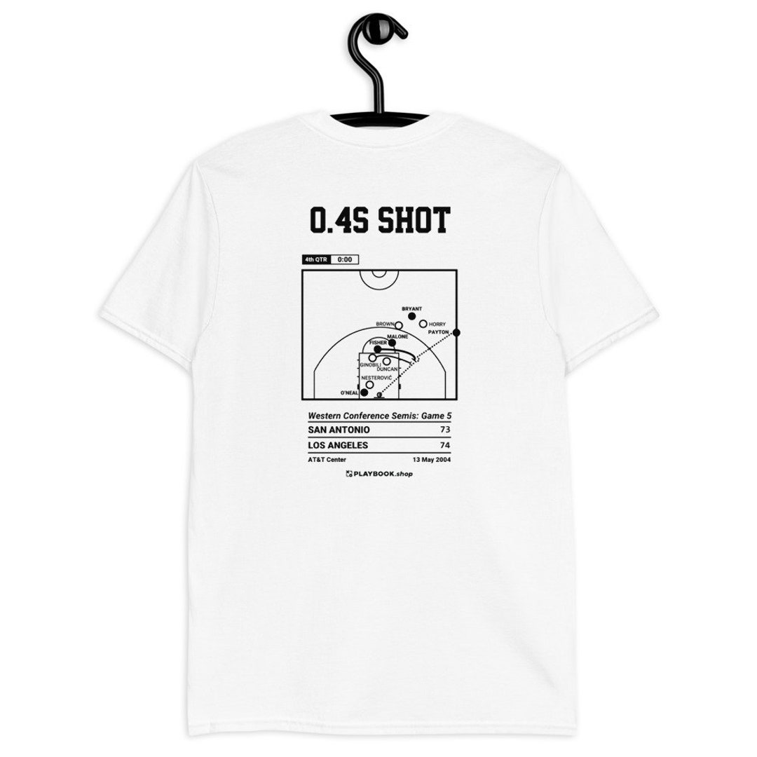 レイカーズ最高傑作Tシャツ：シュート0.4秒（2004年） - Etsy 日本