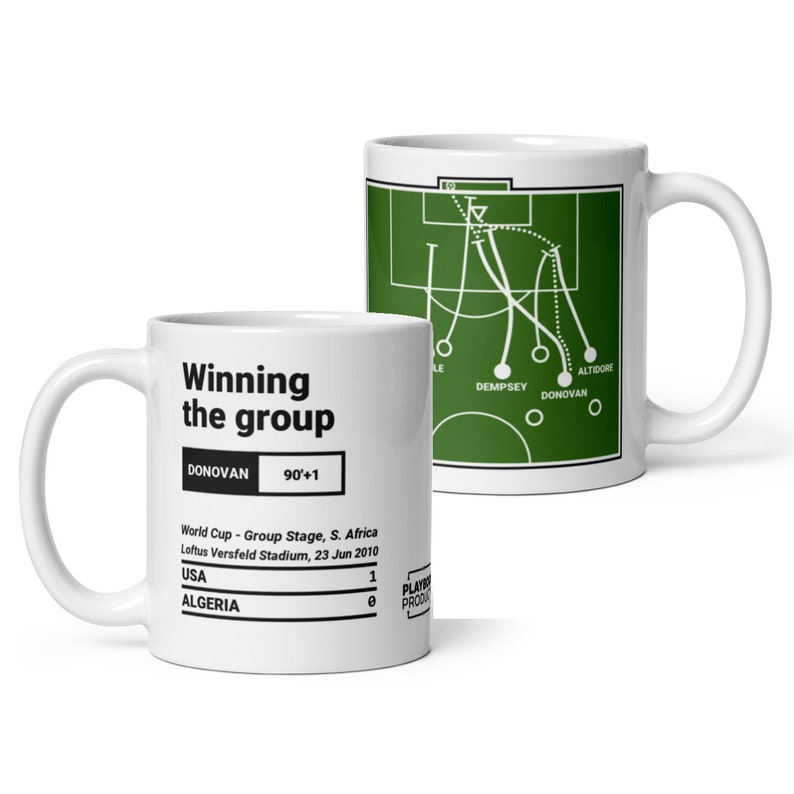 Greatest USMNT Plays Mug: Winning the group (2010) Field White