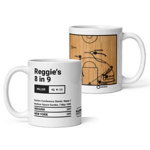 Greatest Pacers Plays Mug: Reggie&#39;s 8 in 9 (1995)