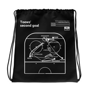 Greatest Blackhawks Plays Drawstring Bag: Toews&#39; second goal (2015)