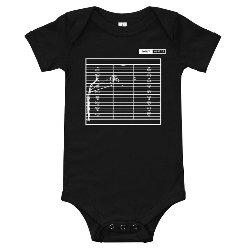Greatest Miami Football Plays Baby Bodysuit 1987 Irvin Conversion