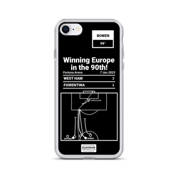 Greatest West Ham United Plays iPhone Case: Winning Europe in the 90th! (2023)