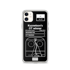 Greatest Capitals Plays iPhone Case: Kuznetsov's OT winner (2018)
