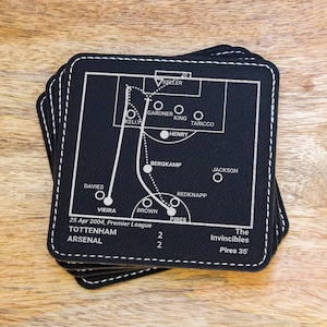 Greatest Arsenal Plays: Leatherette Coasters (Set of 4)