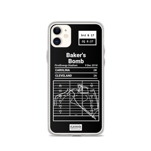 Greatest Browns Plays iPhone Case: Baker&#39;s Bomb (2018)