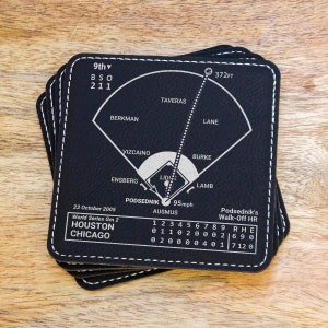 Greatest White Sox Plays: Leatherette Coasters (Set of 4)