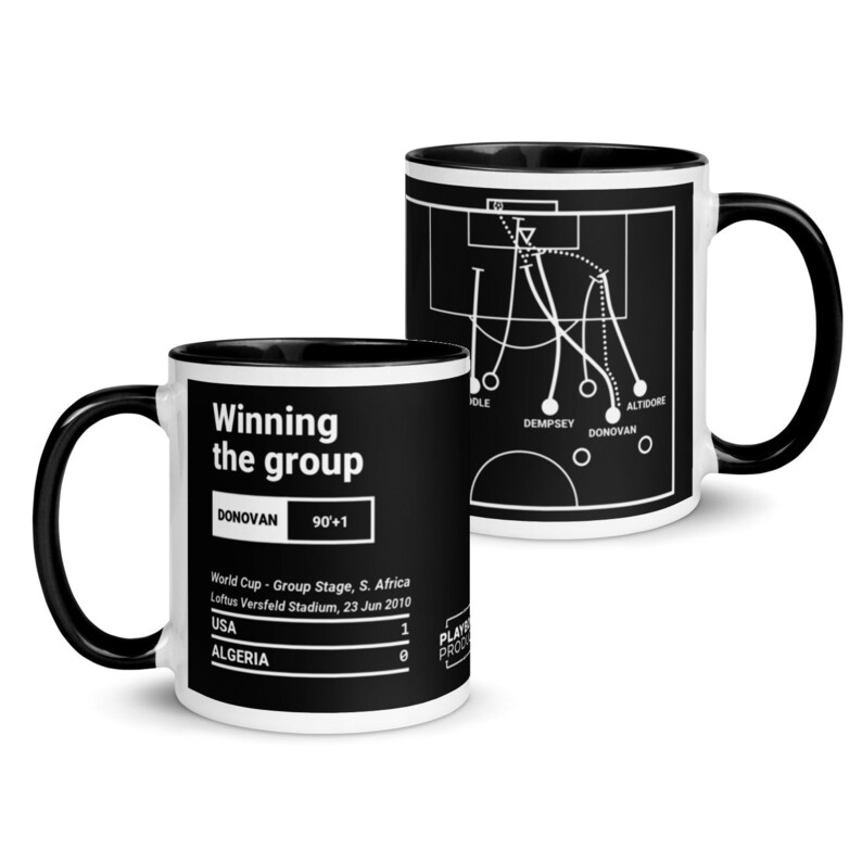 Greatest USMNT Plays Mug: Winning the group (2010) Black