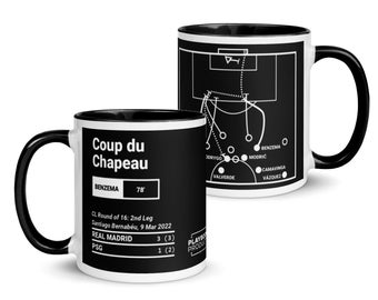 Taza con las mejores jugadas del Real Madrid: Coup du Chapeau (2022)
