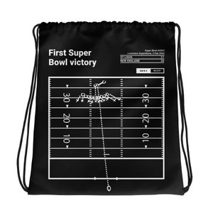 Greatest Patriots Plays Drawstring Bag: First Super Bowl victory (2002)