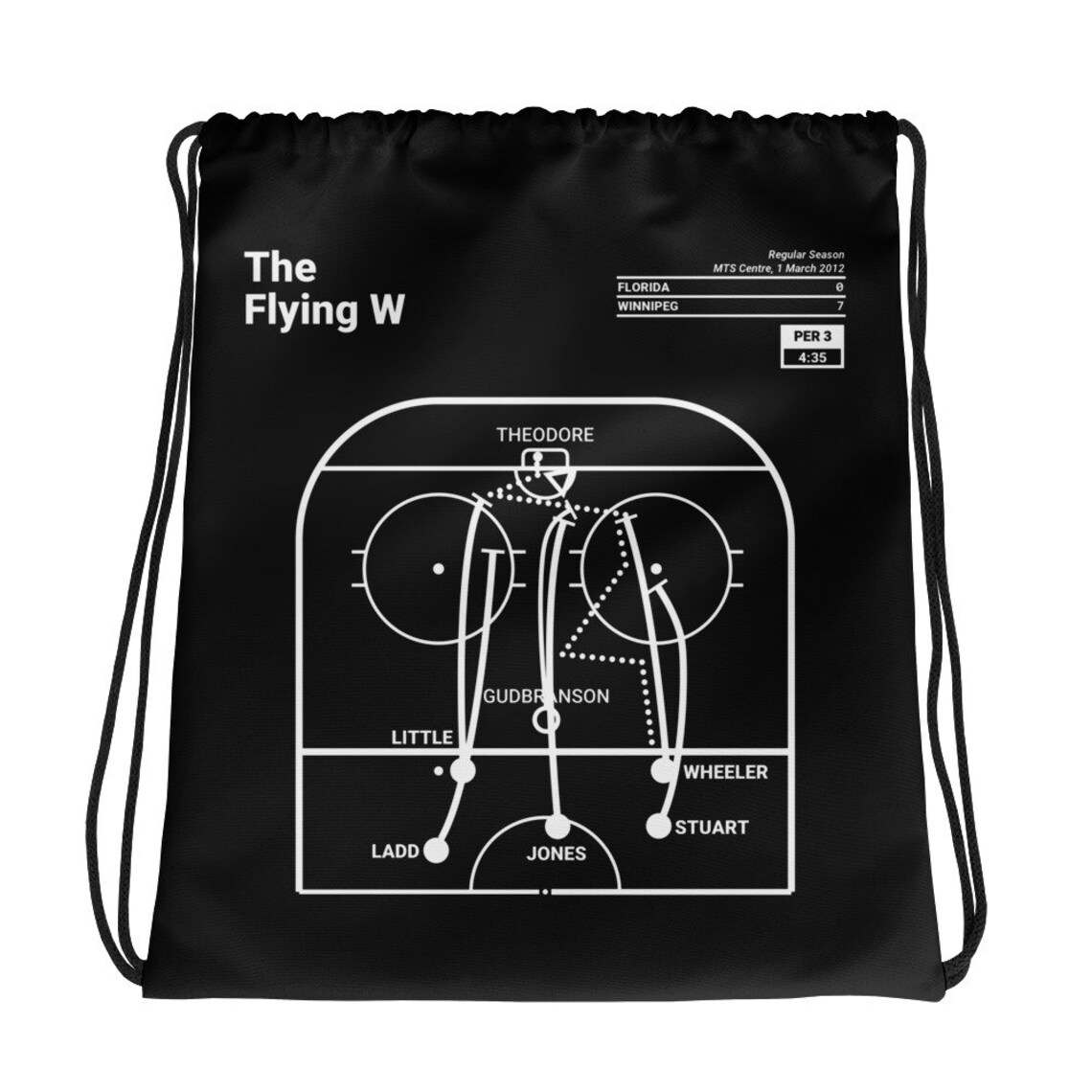 Greatest Jets Plays Drawstring Bag The Flying W 2012 Etsy