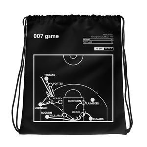 Greatest Pistons Plays Drawstring Bag: 007 game (1990)