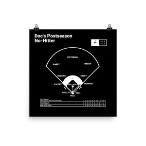 Greatest Phillies Plays Poster: Doc's Postseason No-Hitter (2010)