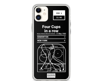 Greatest Islanders Plays iPhone Case: Four Cups in a row (1983)