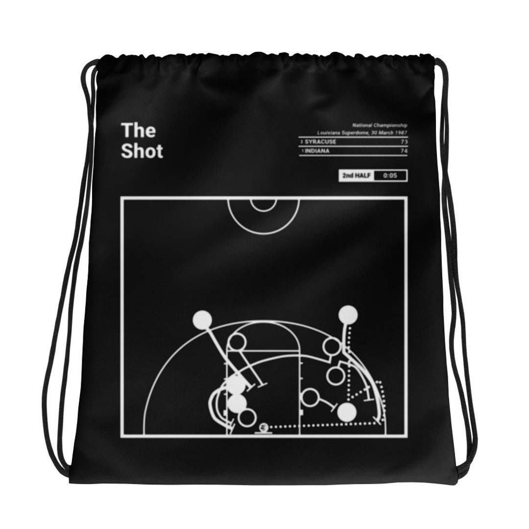 Greatest Indiana Basketball Plays Drawstring Bag: the Shot (1987 ...