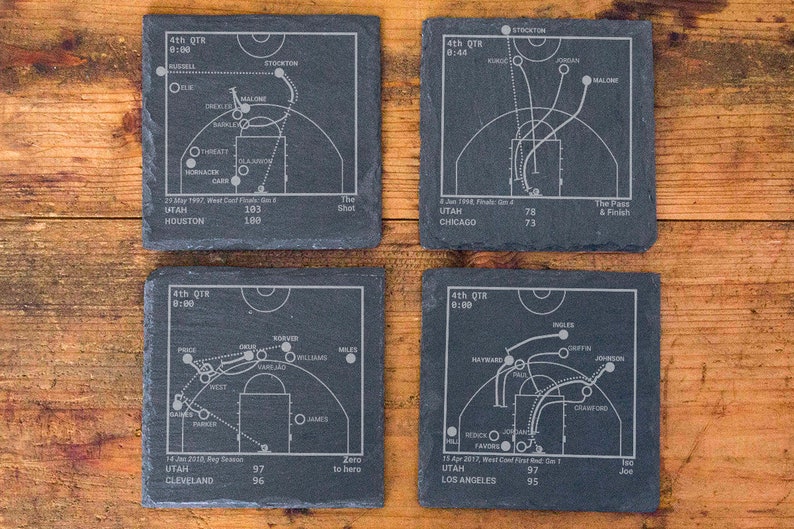 Greatest Jazz Plays: Slate Coasters Set of 4 image 2