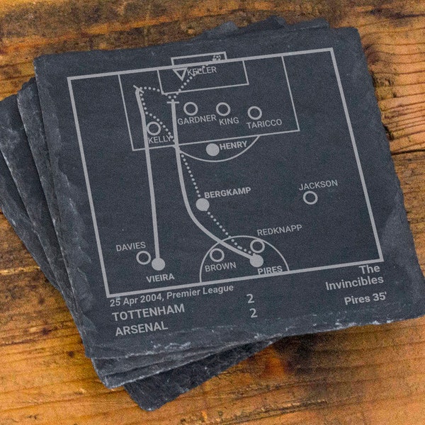 Greatest Arsenal Plays: Slate Coasters (Set of 4)