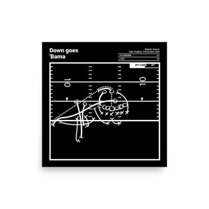 Greatest LSU Football Spielt Poster: Down goes &#39;Bama (2022)