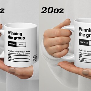 Greatest USMNT Plays Mug: Winning the group (2010) Field White 20oz