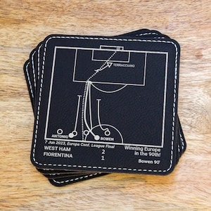 Greatest West Ham United Plays: Leatherette Coasters (Set of 4)
