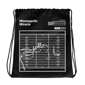 Greatest Vikings Plays Drawstring Bag: Minneapolis Miracle (2018)