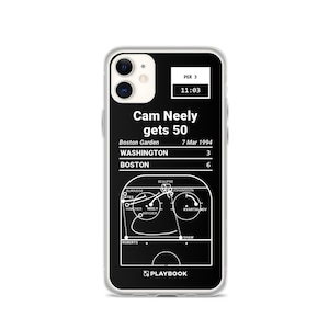 Greatest Bruins Plays iPhone Case: Cam Neely gets 50 (1994)