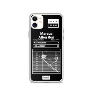 Greatest Raiders Plays iPhone Case: Marcus Allen Run (1984)