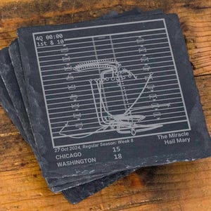 Greatest Commanders Plays: Slate Coasters (Set of 4)
