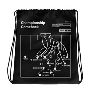 Greatest Manchester City Plays Drawstring Bag: Championship Comeback (2022)