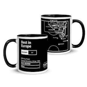 Greatest Real Madrid Plays Mug: Best in Europe (1986)