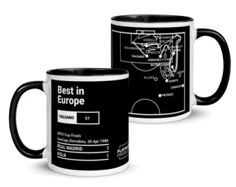 Taza de las mejores jugadas del Real Madrid: Mejor de Europa (1986)