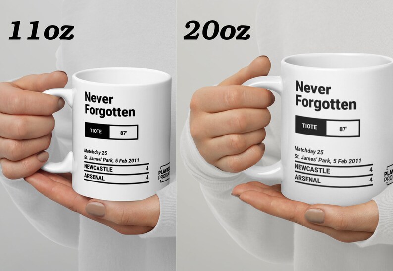 Greatest Newcastle Plays Mug: Never Forgotten (2011) Field White 20oz