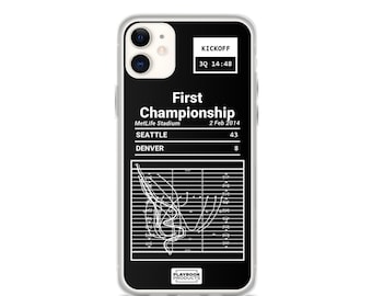 Greatest Seahawks Plays iPhone Case: First Championship (2014)