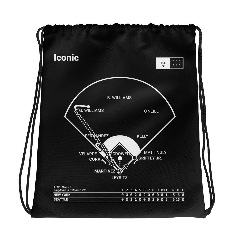 Greatest Mariners Plays Drawstring Bag Iconic | 1995