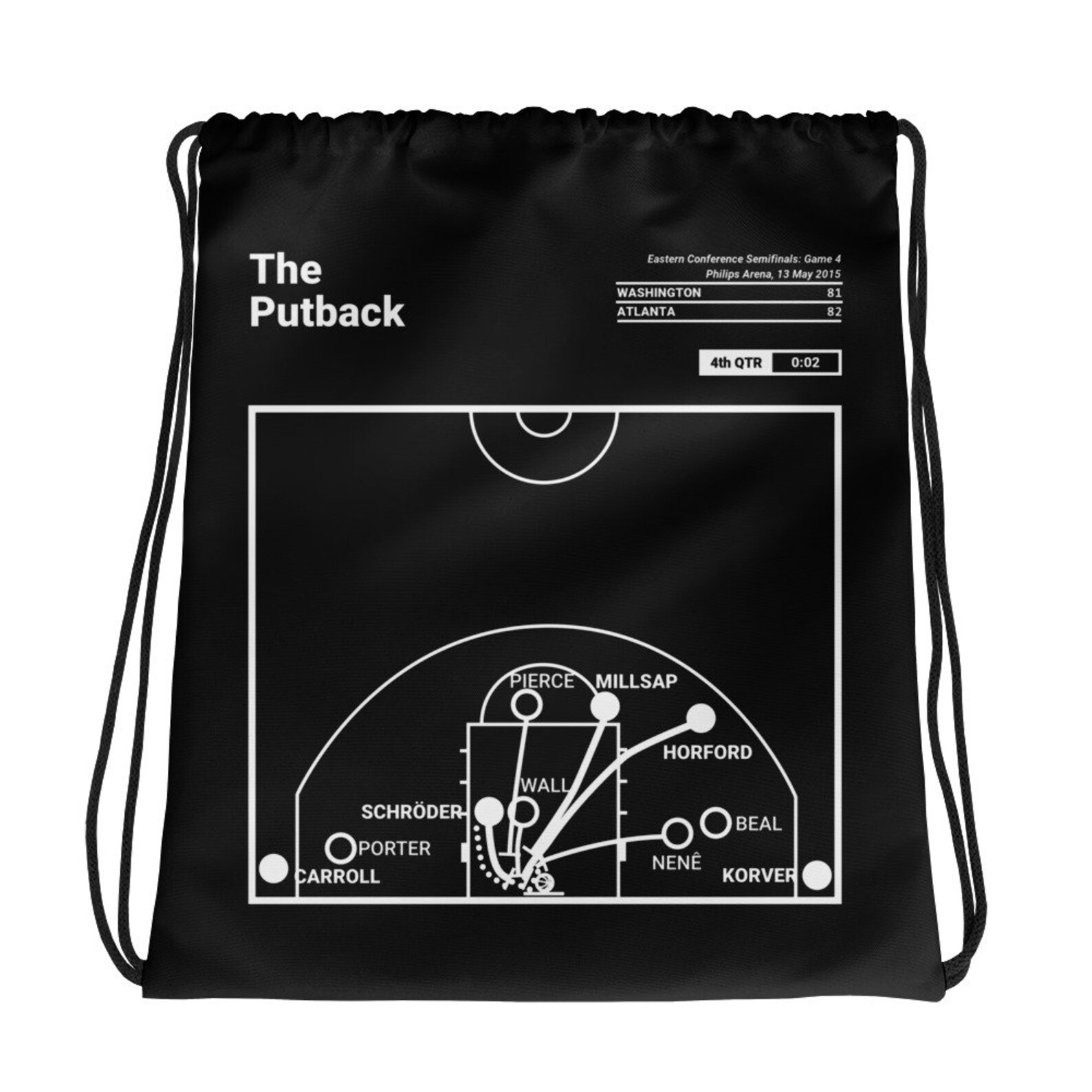 Greatest Hawks Plays Drawstring Bag the Putback 2015 Etsy