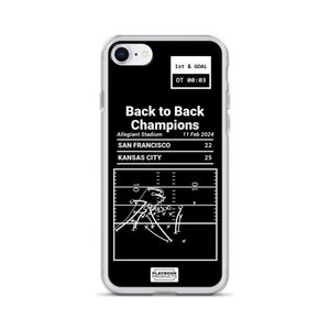 Greatest Chiefs Plays iPhone Case: Back to Back Champions (2024)