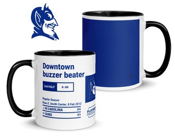 Greatest Duke Basketball Plays Mug: Downtown buzzer beater (2012)