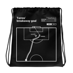 Greatest Chelsea Plays Drawstring Bag: Torres&#39; breakaway goal (2012)