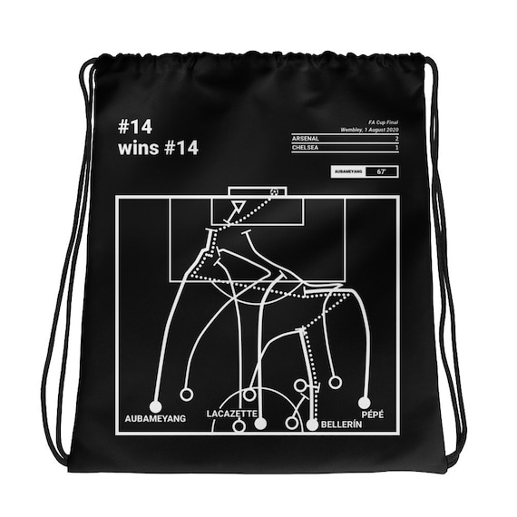 Greatest Arsenal Plays Drawstring Bag: #14 Wins #14 (2020)