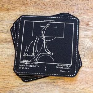 Greatest Chelsea Plays: Leatherette Coasters (Set of 4)