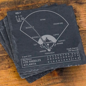 Greatest Braves Plays: Slate Coasters (Set of 4)