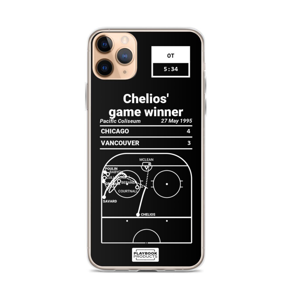 Greatest Blackhawks Plays Iphonecase: Chelios' Game - Etsy
