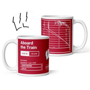 Taza Las mejores jugadas de fútbol de Wisconsin: A bordo del tren (1999)
