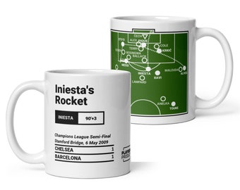 Greatest Barcelona Plays Mug: Iniesta's Rocket (2009)