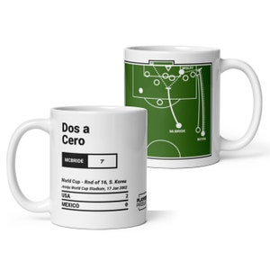 Caneca das melhores peças da USMNT: Dos a Cero (2002)