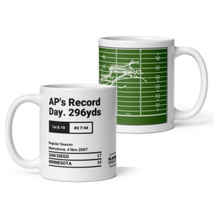 Greatest Vikings Plays Mug: AP&#39;s Record Day. 296yds (2007)