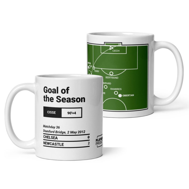 Greatest Newcastle Plays Mug: Goal of the Season (2012) Field White
